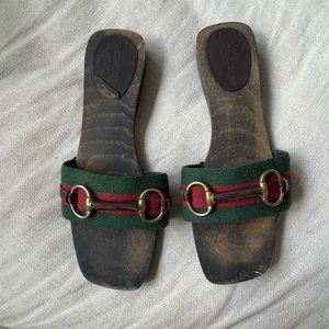 COPY - COPY - Wooden vintage Gucci slides